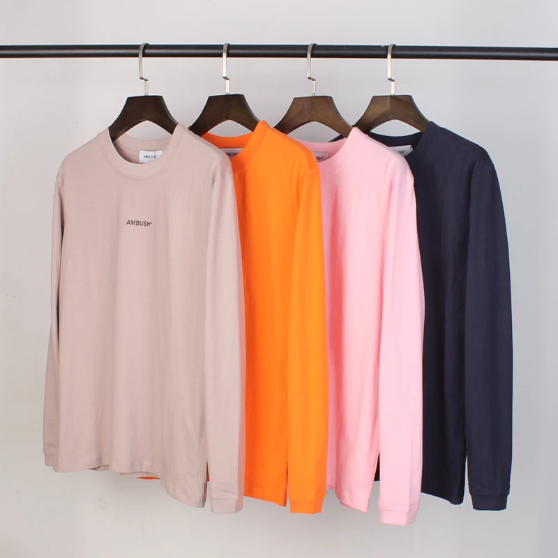 19SS Новинка осени, с рисунком футболка с длинными рукавами трендовые Для мужчин Для женщин футболка 3D печать Светоотражающая лента 3M, футболка
