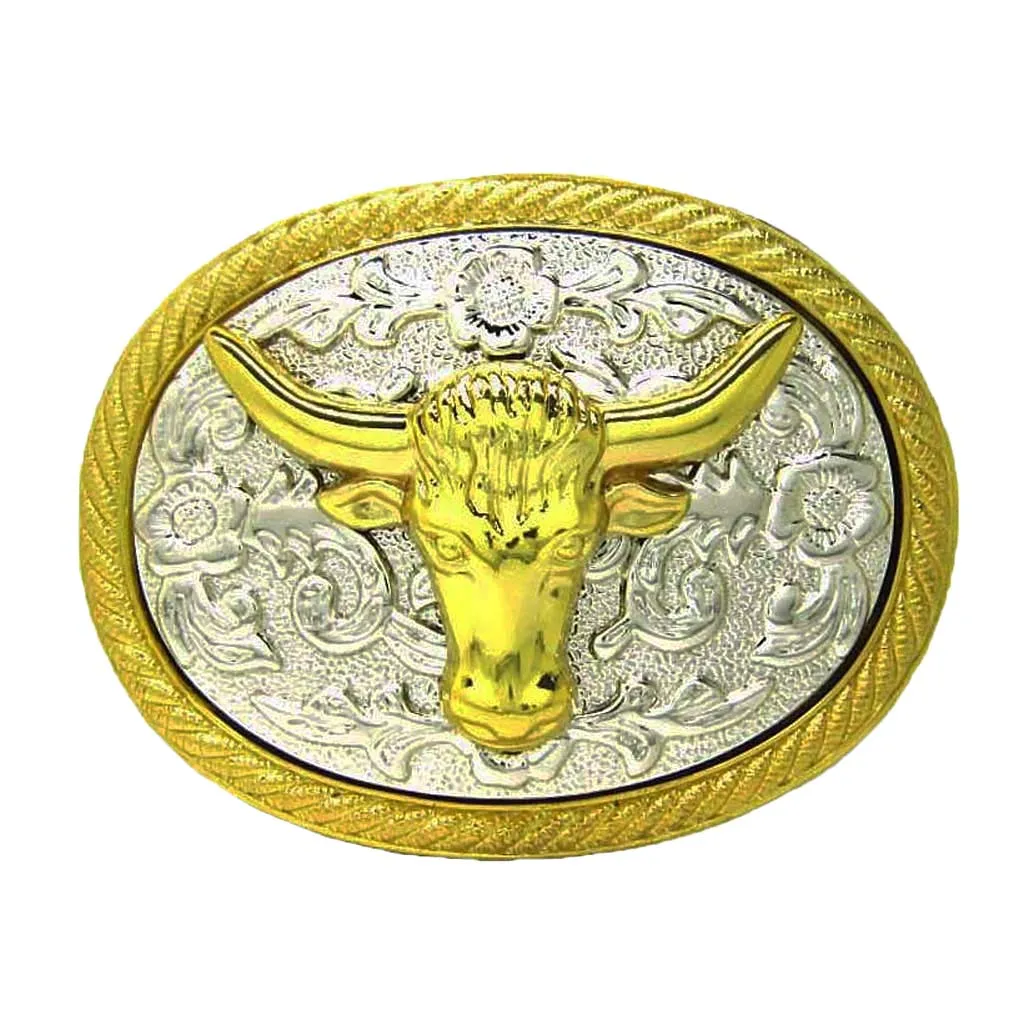 Retro Zinc Alloy Western Belt Buckle Antique Cow Head Men's AccessorieS | Аксессуары для одежды