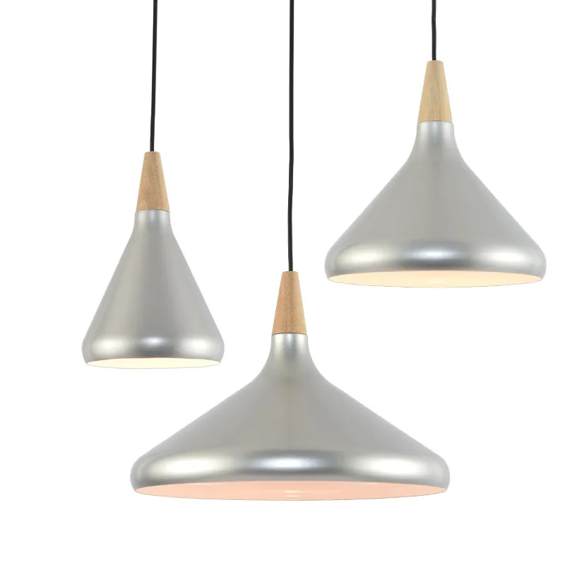 Lámpara colgante de aluminio y cobre Luces colgantes modernas, accesorio de cocina para sala de estar, lámpara colgante de suspensión, iluminación