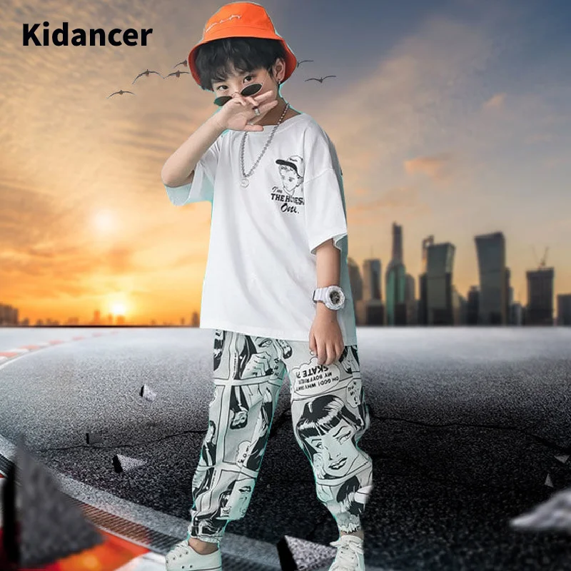 Детская одежда костюм для мальчиков в стиле хип-хоп комплекты детей девочек ей