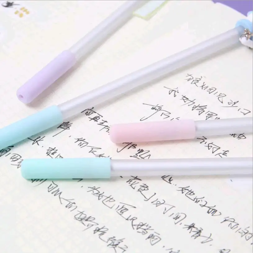 

2pcs Gel Pens Wishing Unicorn Pendant colored kawaii gift gel-ink pens pens for writing Cute stationery office school supplies