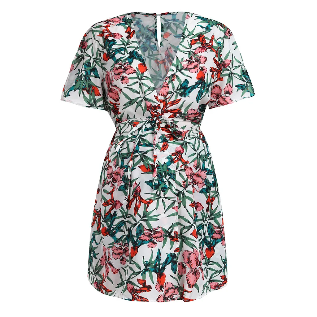 Новинка 2019 женское платье для беременных с коротким рукавом и цветочным принтом