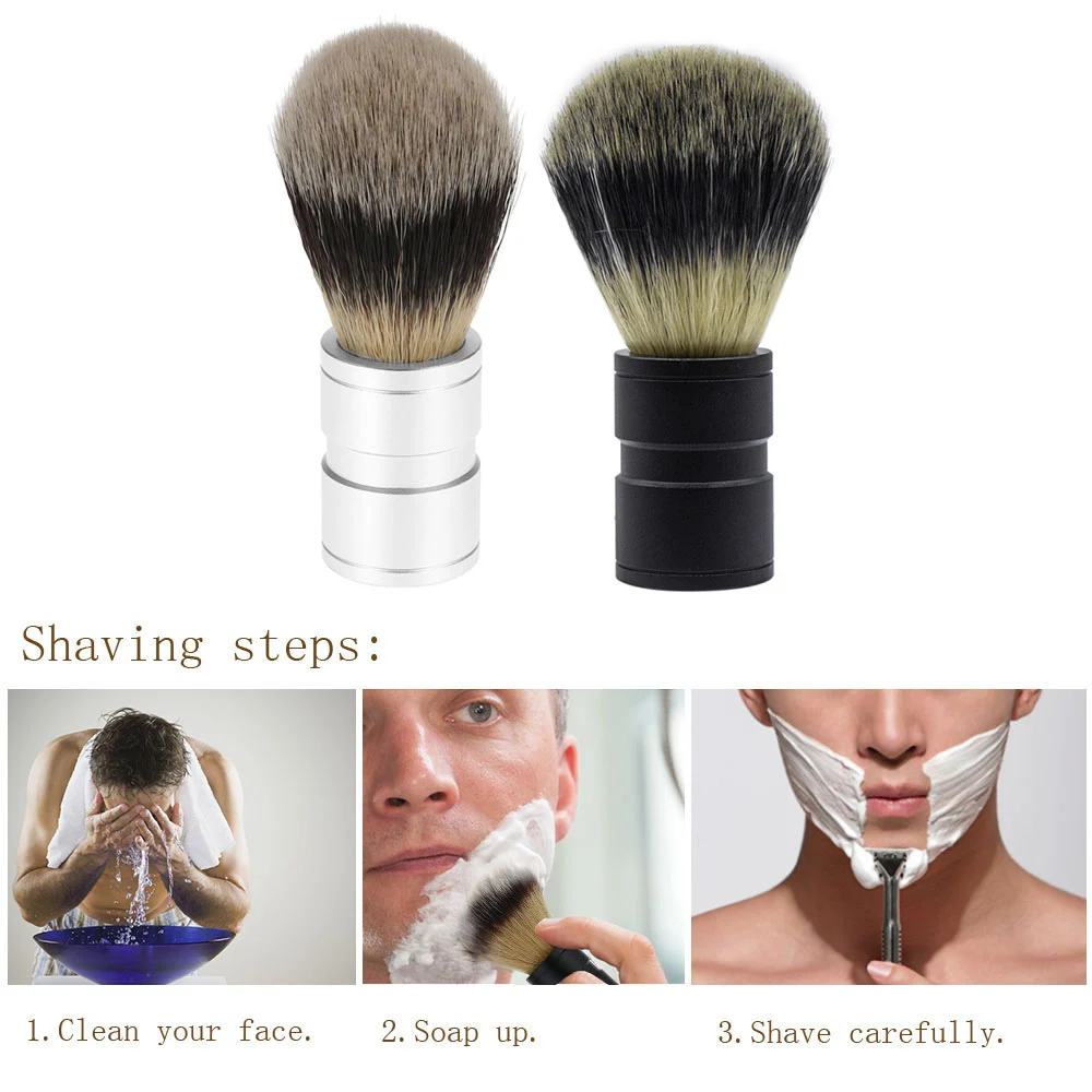 2 цвета Blaireau щетка для бритья волос из алюминиевого сплава ручка бритвы лица