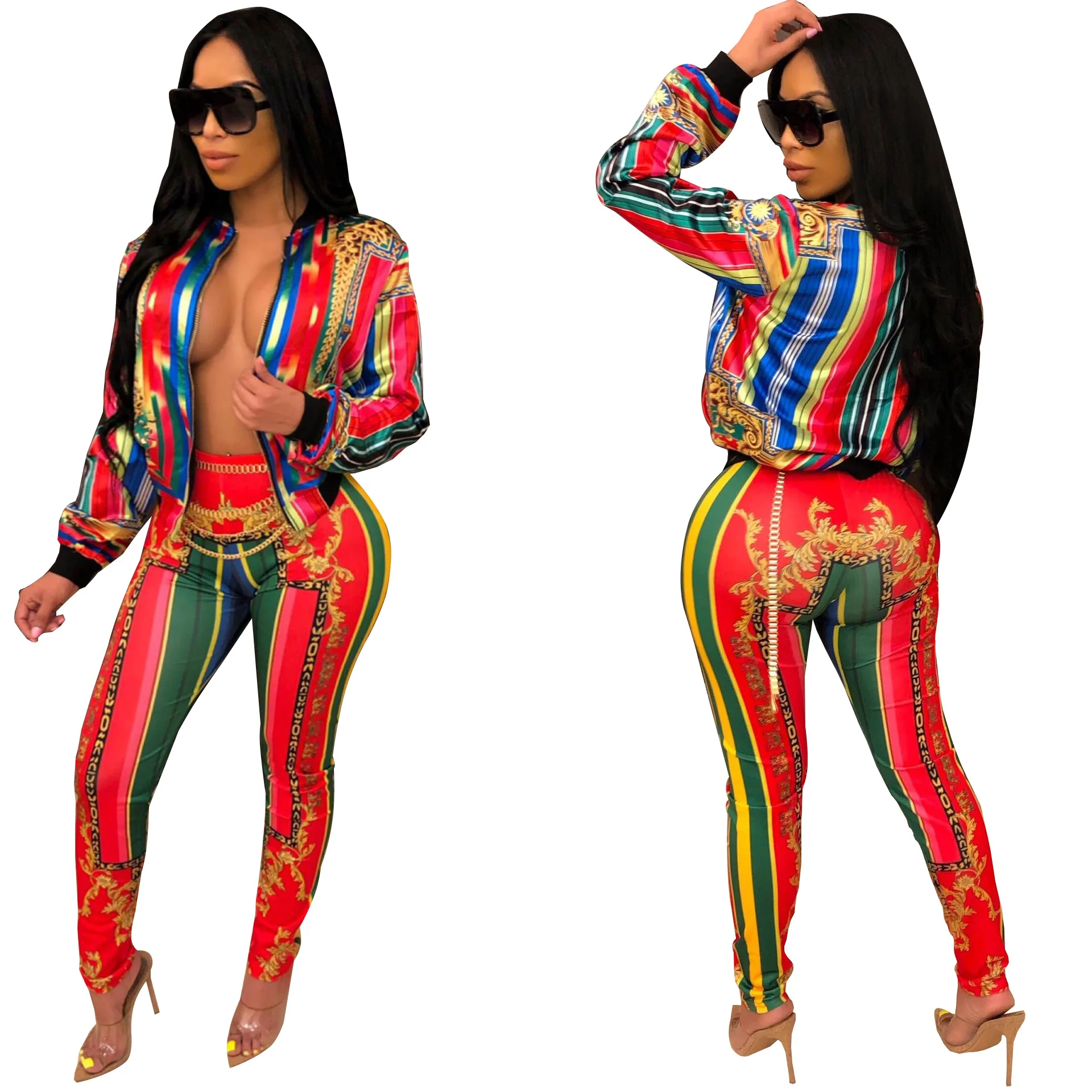 Новые модные спортивные футболки с длинным рукавом и национальным принтом