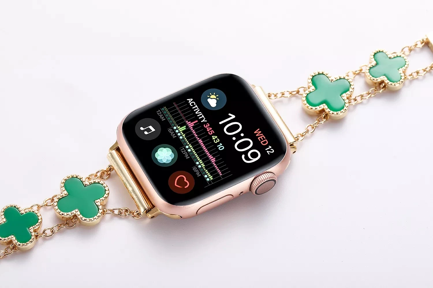 

For Apple Watch Band Series 6 5 4 3 2 1 Women Lady Diamond Band Strap for iWatch 44MM 40MM 42MM 38MM Stainless Steel Bracelet