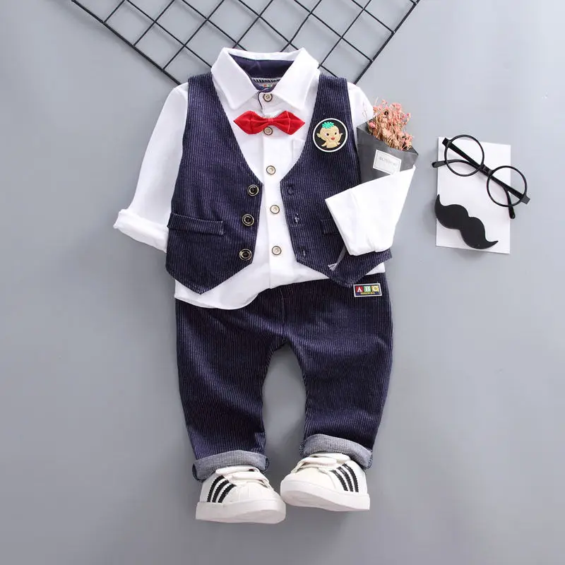 3 шт. детский хлопковый комбинезон на пуговицах |