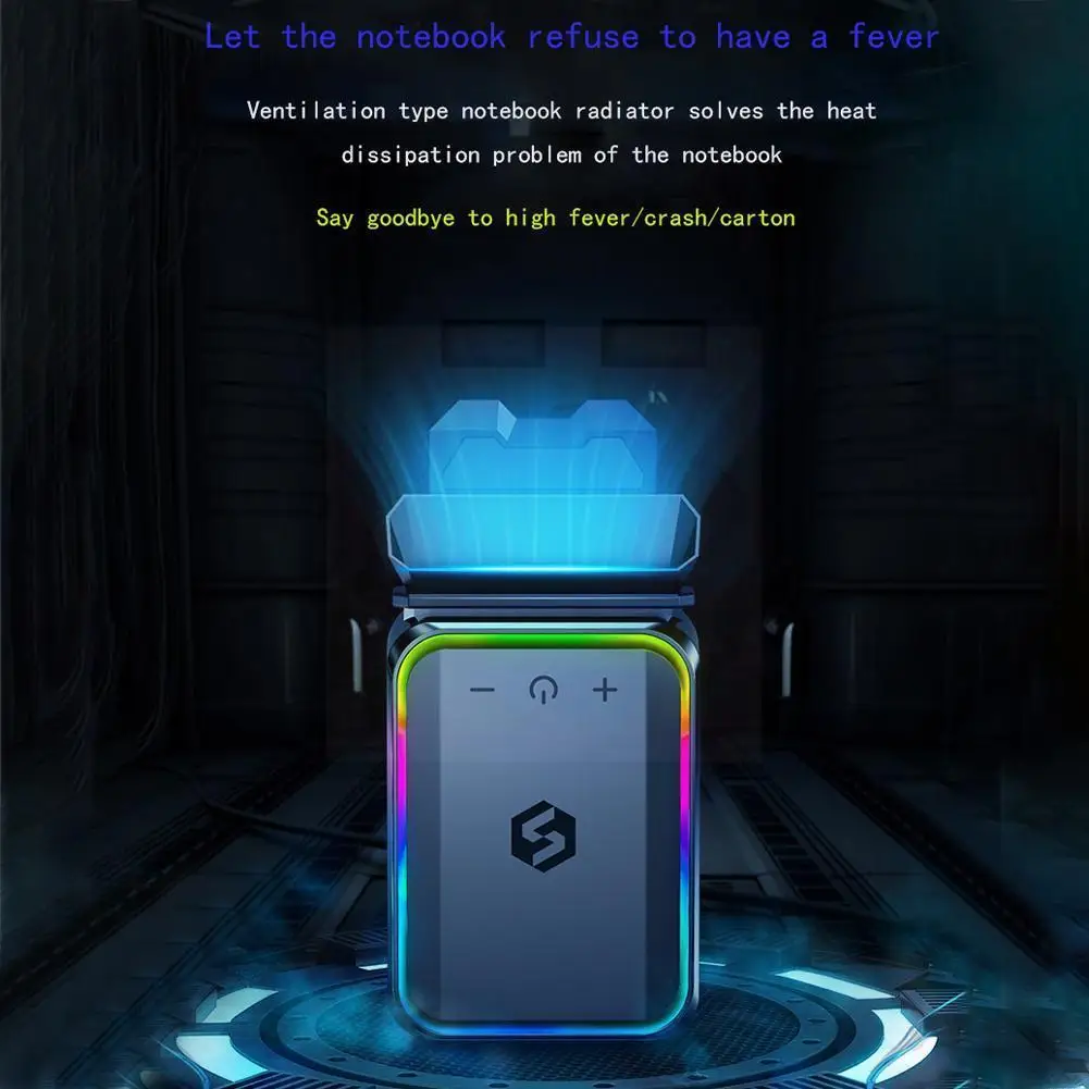 

Portable Notebook Laptop Cooler 5v Colorful Usb Air External Extracting Cooling Fan For Laptop Speed Adjustable For 12-17'' R0k1