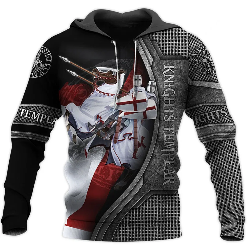 

Fashion autumn winter Unisex HOODIE NEW Templar 3D printed Sweatshirt Hoodie zipper Hoodie casual Street Sweatshirt