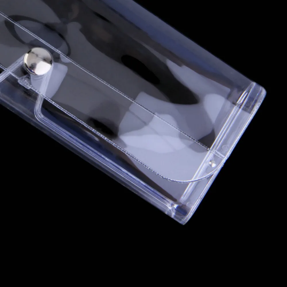 Прозрачный защитный чехол для очков из ПВХ простой и стильный |