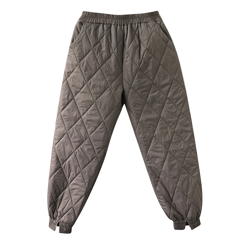 Новое поступление 2021 тонкие светильник осенне-зимние Пуховые брюки с хлопковой
