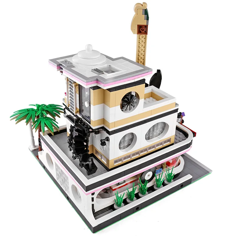 Форма King 16002 MOC уличная игрушка модель ботанический сад со светодиодной