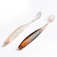 3pcslot 3d eyes soft t tail lure 4 8g 10cm silicone swimbaits isca artificial worm soft bait fish wobblers bass white brown