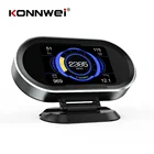 Автомобильный бортовой компьютер Konwei KW206, OBD2 сканер двигателя, ЖК-монитор, OBD 2 бортовой компьютер, Автомобильные диагностические инструменты
