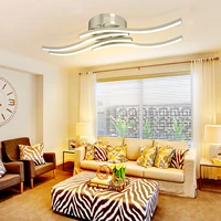 simple personality white strip led ceiling chandelier eye protection living room ceiling chandelier indoor lighting