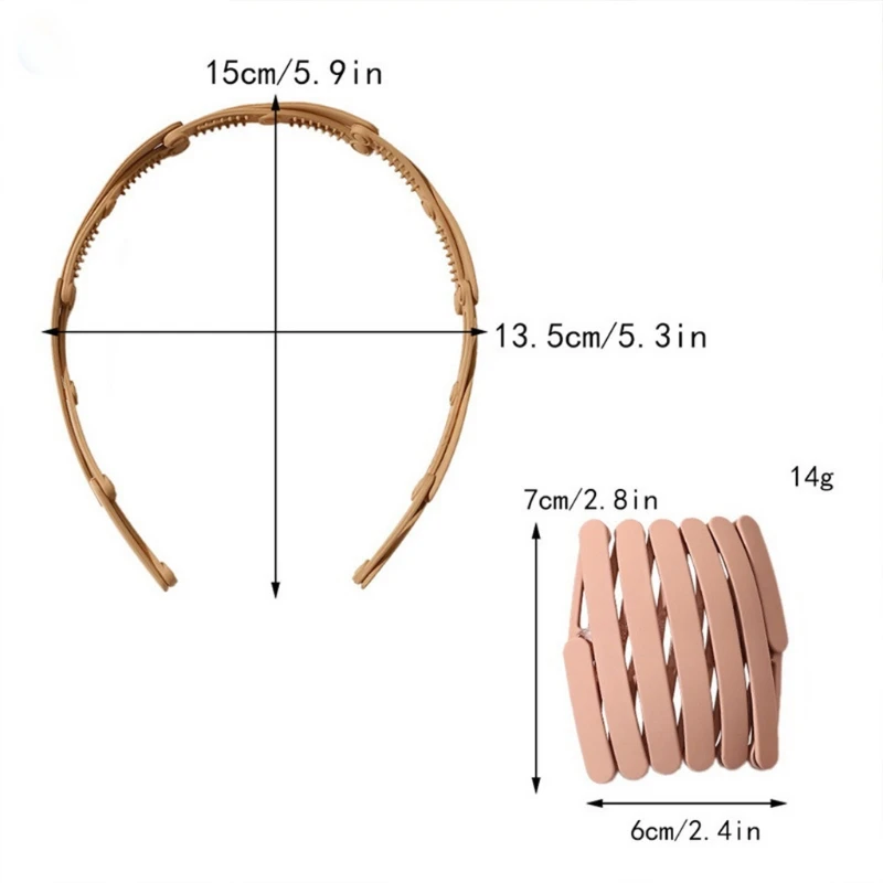 Регулируемые обручи для волос складная Нескользящая повязка на голову Выдвижной