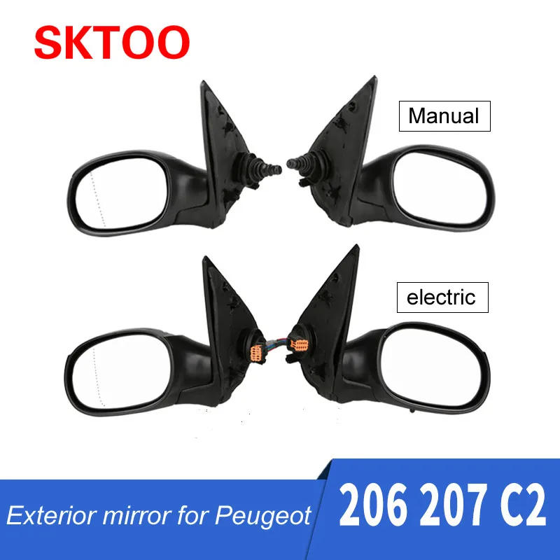 SKTOO для Peugeot 206 207 Citroen C2 ручное электрическое зеркало заднего вида в сборе |