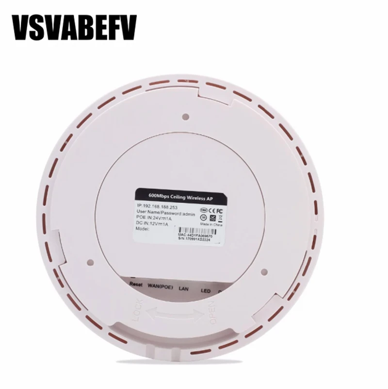 Беспроводной 2 4G и 5 8G dualband маршрутизатор 1200 Мбит/с потолочный тип Wifi роутер Ethernet POE