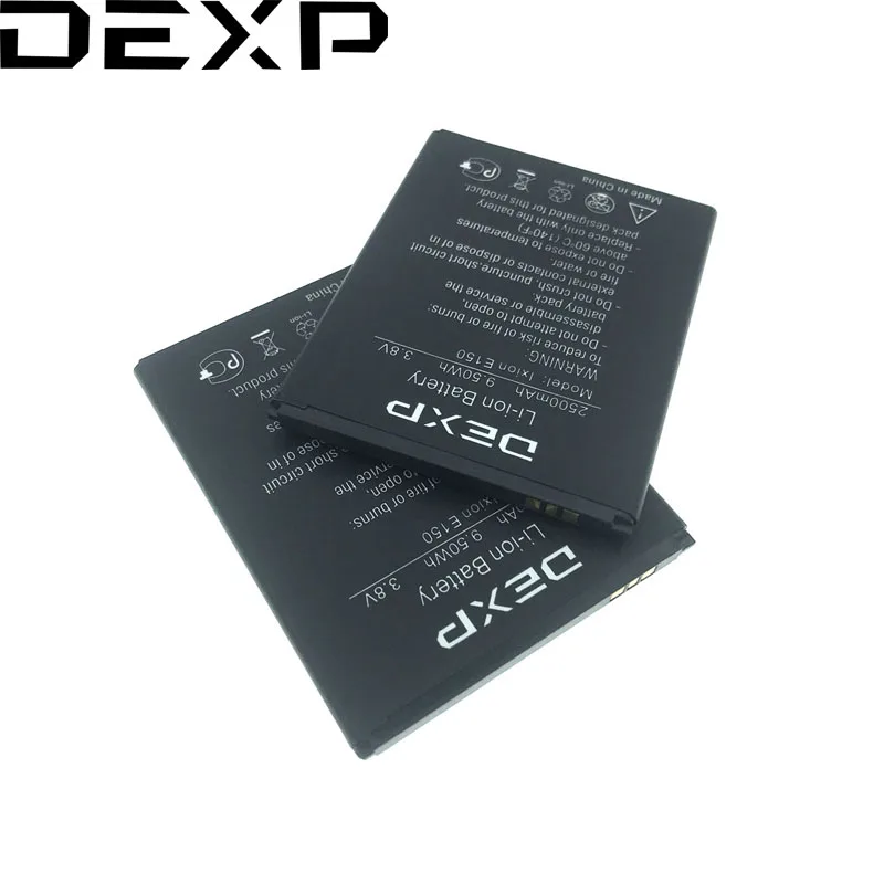 DEXP 100% оригинал E150 2500mAh батарея для Ixion Soul мобильный телефон в наличии Новый