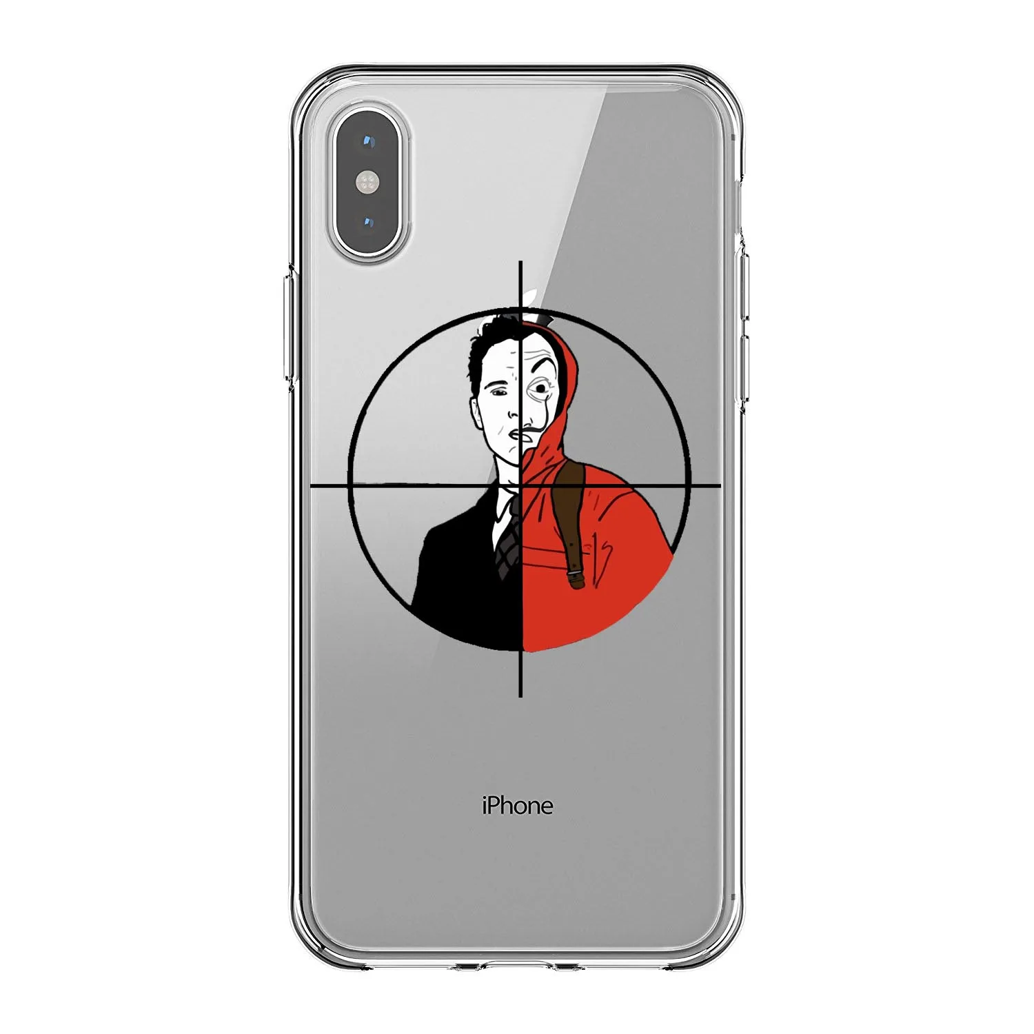 Испанский ТВ серии La Каса де papel Мягкий Силиконовый ТПУ чехол для телефона iPhone 11 Pro MAX 5s se 6 6s Plus 7 8 Plus X XR XS MAX - Цвет: TPU