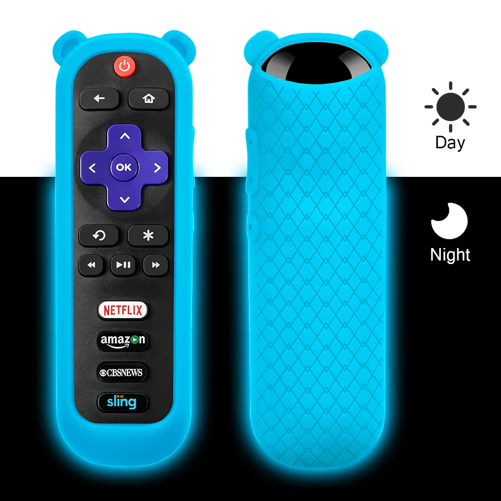 Защитный чехол для TCL Roku TV дистанционная ручка парения 3600R силиконовый с уши панды