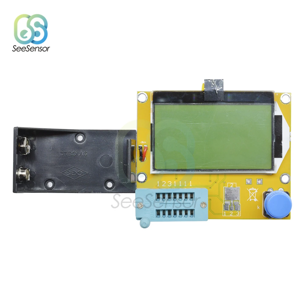Цифровой тестер транзисторов MOSFET/JFET/PNP/NPN L/C/R ЖК дисплей измеритель емкости диода