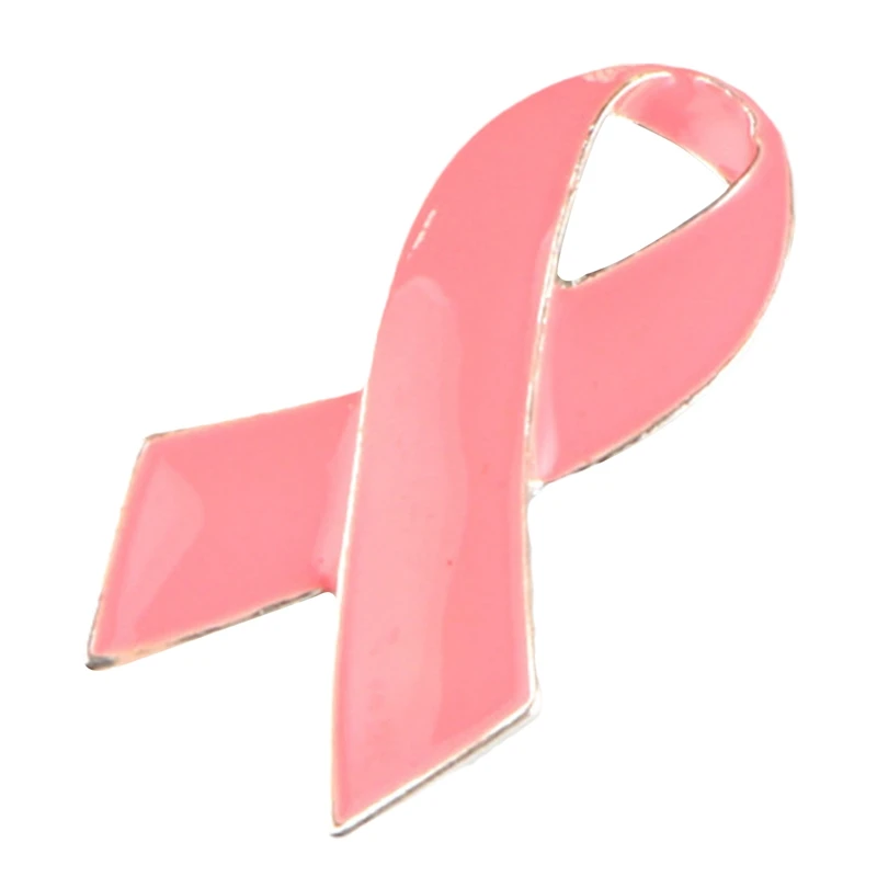

Women Jewelry Pink Ribbon Enamel Brooch Pins Lapel Button Badge Surviving Breast Cancer Awareness Hope Lapel Badges