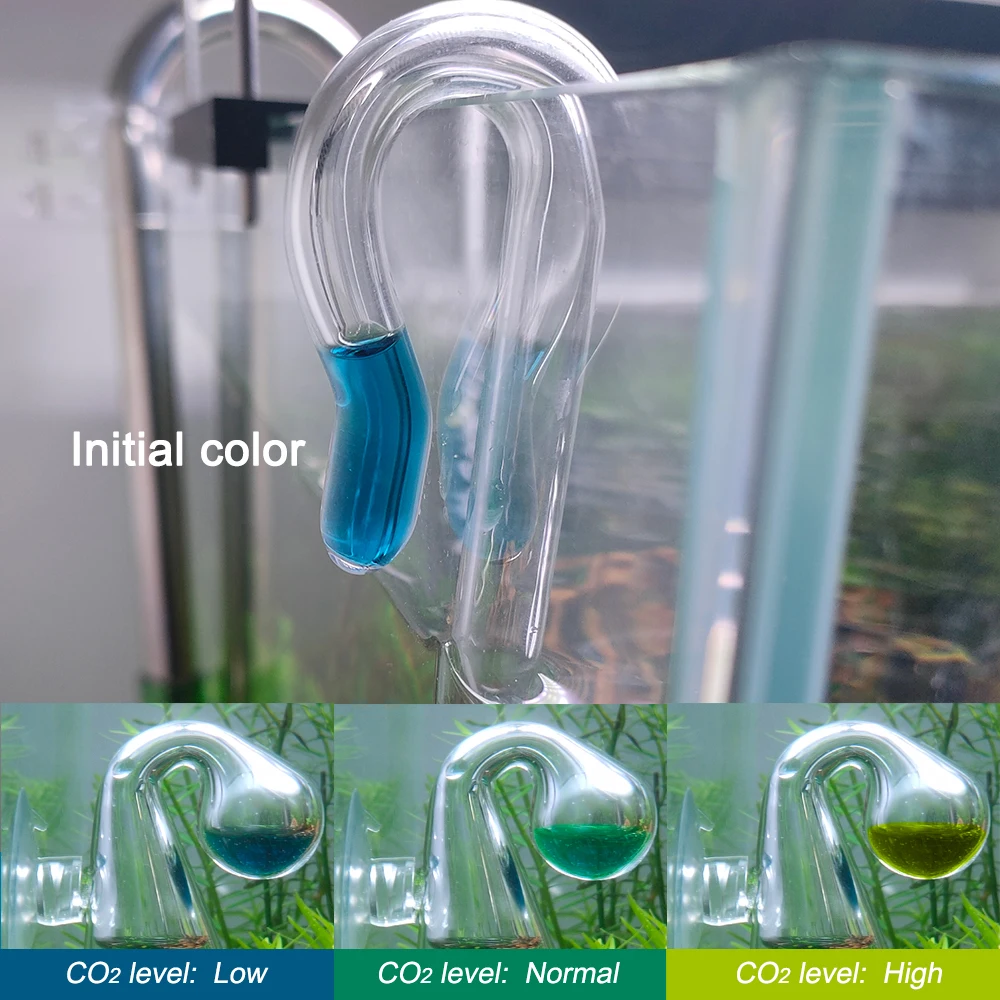 Стеклянный Аквариум CO2 для проверки падения посаженного аквариума