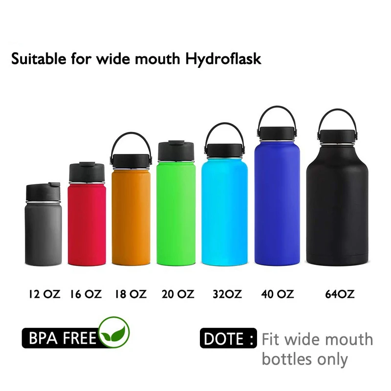 

Hydro Water Bottle Flask Safety Ring And Carabiner Paracord Handle Compatible With Hydro Wide Mouth Flask Bottle Handle