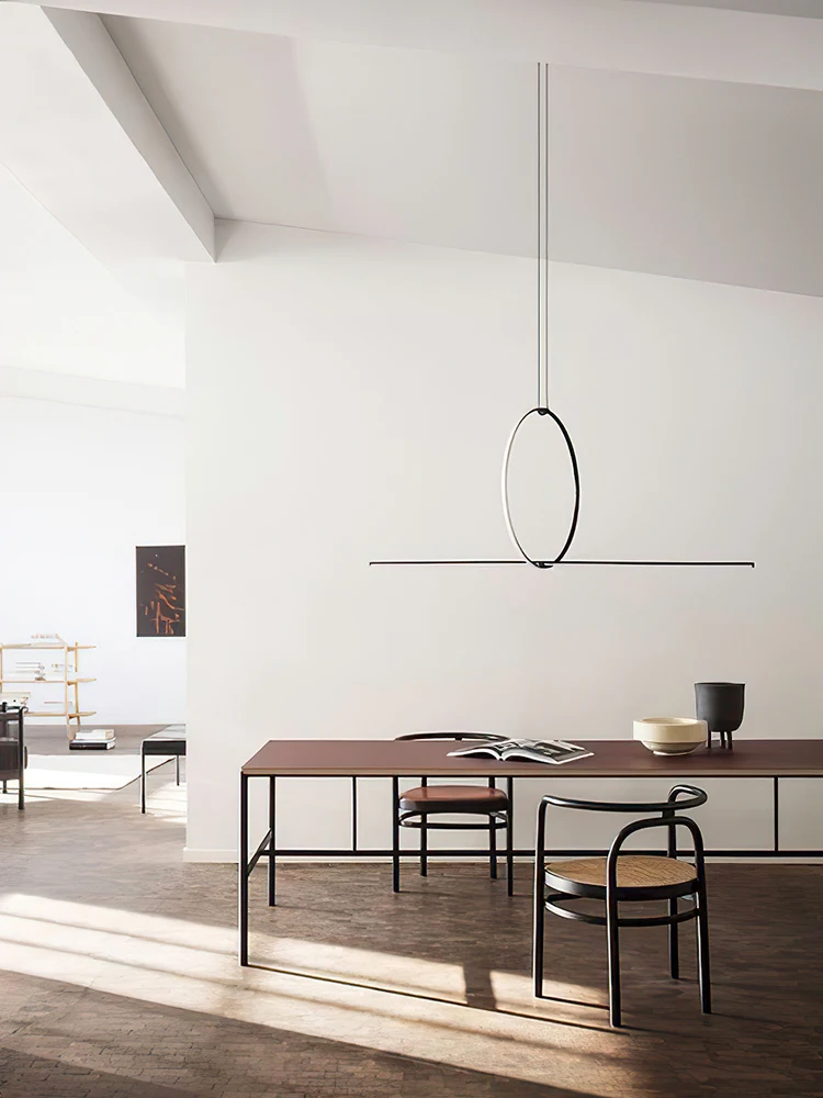 Цена Минималистичная лампа для столовой, дизайнерская Современная Минималистичная настольная лампа-подвеска