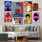 Японское аниме Гоку семь Драконий жемчуг супер сайян домашний постер для подростков в комнату абстрактный арт скандинавский Холст Настенная картина