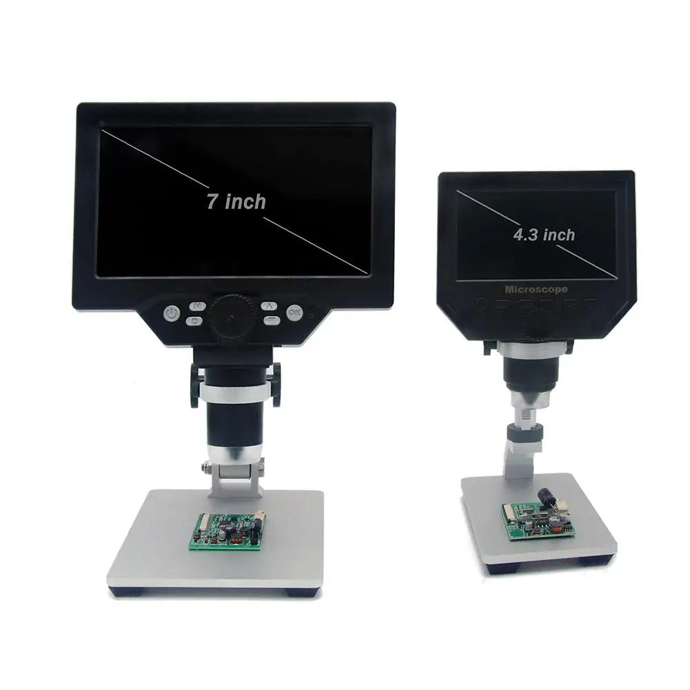 1200X цифровой микроскоп 12MP электронный видео микроскопы 7 дюймов HD lcd пайка телефон Ремонт лупа с металлической подставкой#35
