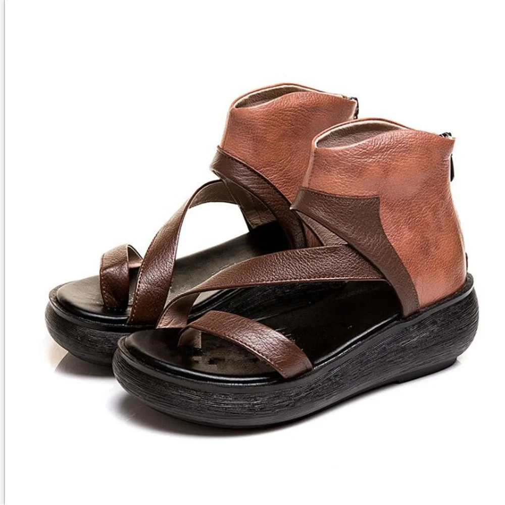 

Thick bottom large flat bottom color matching clip toe sandals