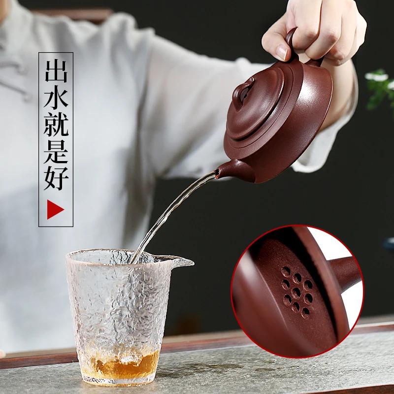 

in yixing masters are recommended pure manual undressed ore purple clay kung fu tea teapot han jun pot of the teapot