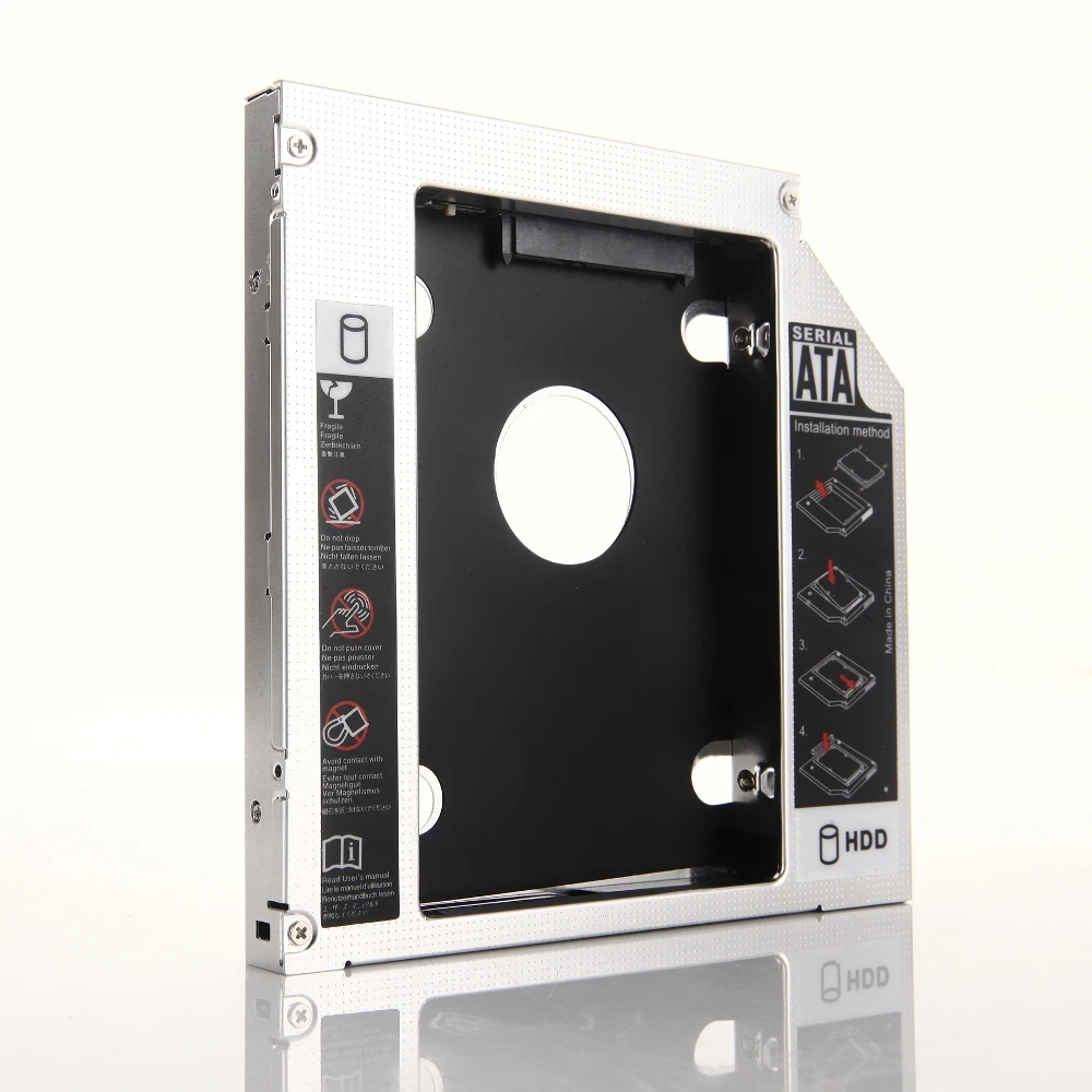 SATA 2-й второй HDD SSD жесткий диск Оптический bay Caddy адаптер для HP dv6-6110 dv6-7054er dv6-1315sv