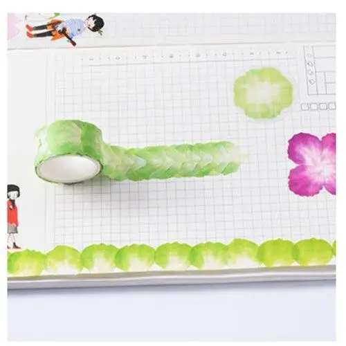 

Petal Washi Tape DIY Decorative Scrapbooking Sticker Hand Account Stickers Color Paper Adhesive Tapes Stationery
