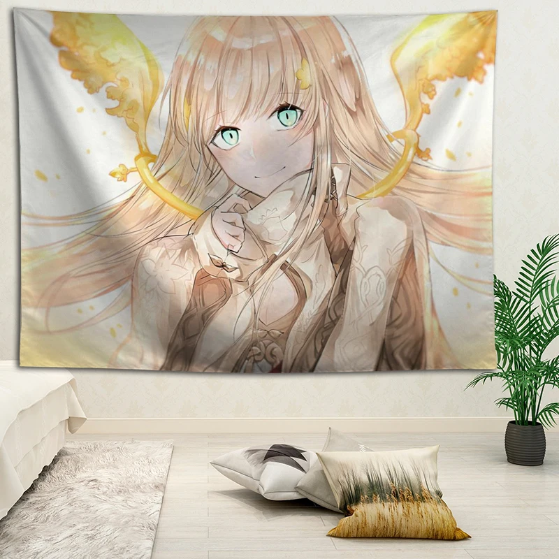 

Hot Sale Custom Anime SINoALICE Printed Tapestry Background Decorative Tapestry Various Sizes Wall Hanging Decor