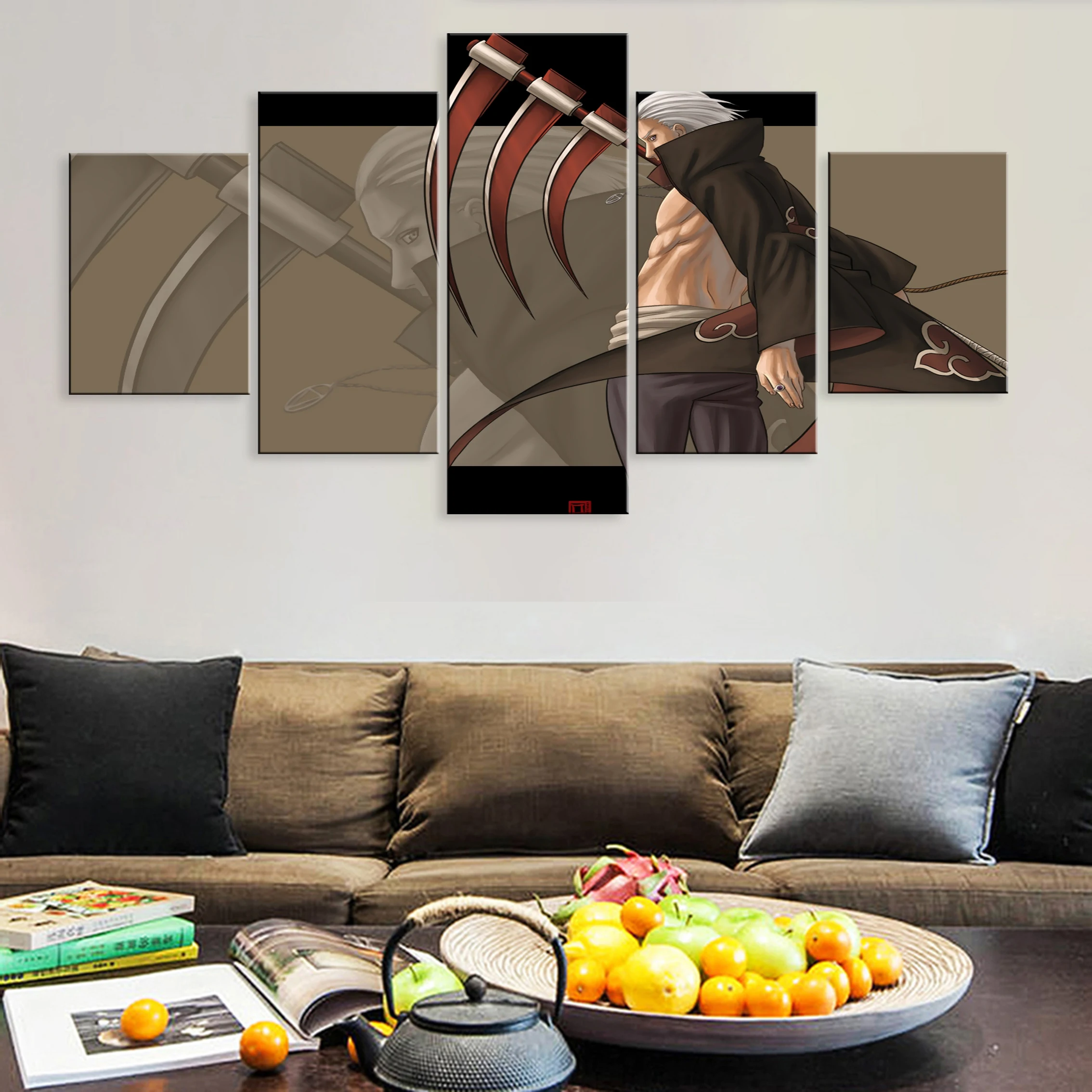 

Printed Framework Art Hd Home Decoration 5 Pieces Poster Canvas Painting On The Wall Decor Anime NARUTO