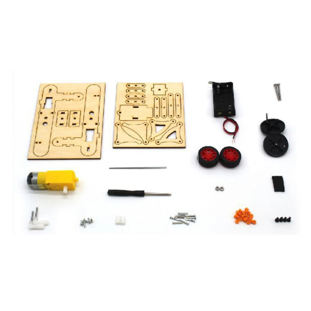 

DIY STEAM RC Robot Walking Wooden Assembled Robot Toy Kit