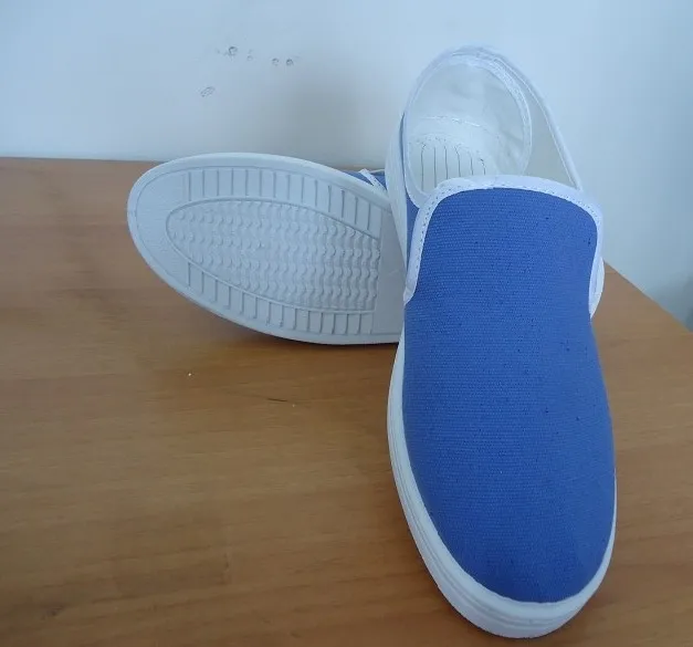 

Sky blue canvas middle scarf shoes sky canvas antistatic mesh shoes
