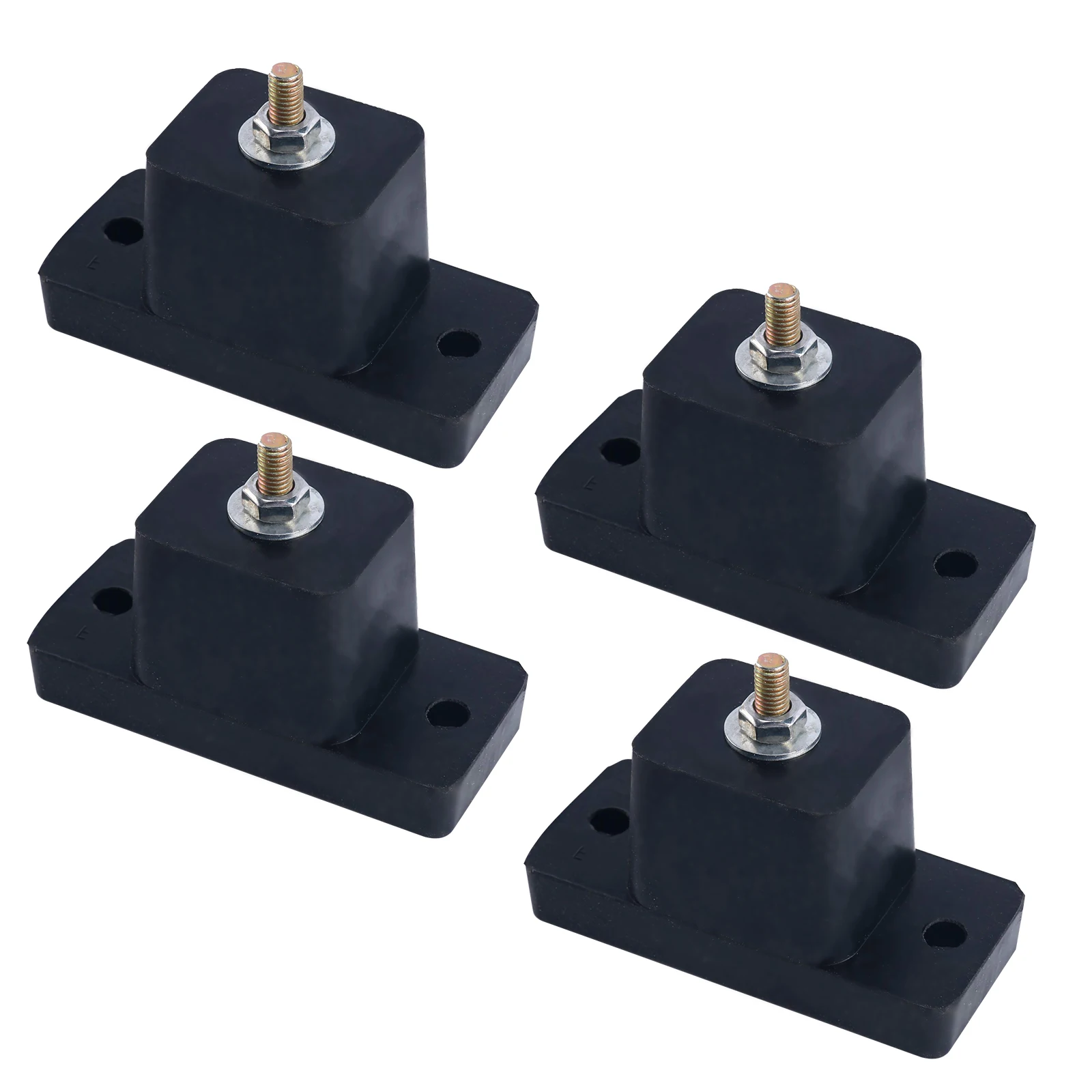 

4Pack Cushion Air Conditioner Rubber Vibration Mounting Bracket Shock Absorbing Anti-Vibration Isolator Pads 4Pack Bracket