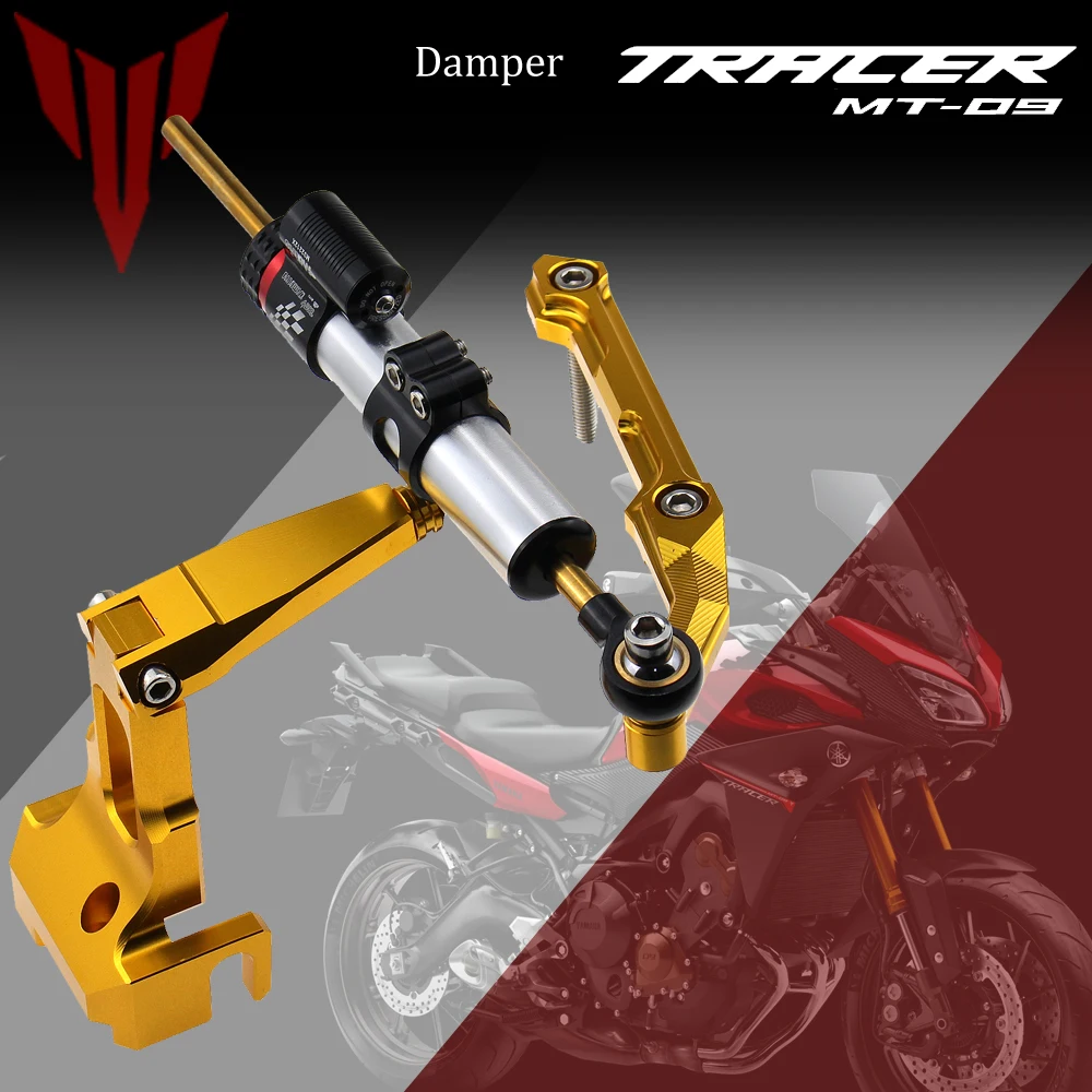 

For Yamaha MT-09 Tracer Tracer 900 FJ-09 Motorcycle Accessories Steering Damper with Bracket 2013 2014 2015 2016 17