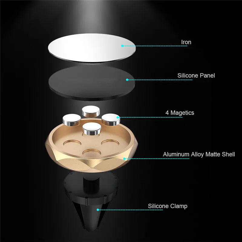 Универсальный магнитный держатель телефона в автомобиль для iphone 11X7 gps приборная панель держатель телефона стенд вентиляционное отверстие крепление кронштейн магнитный держатель