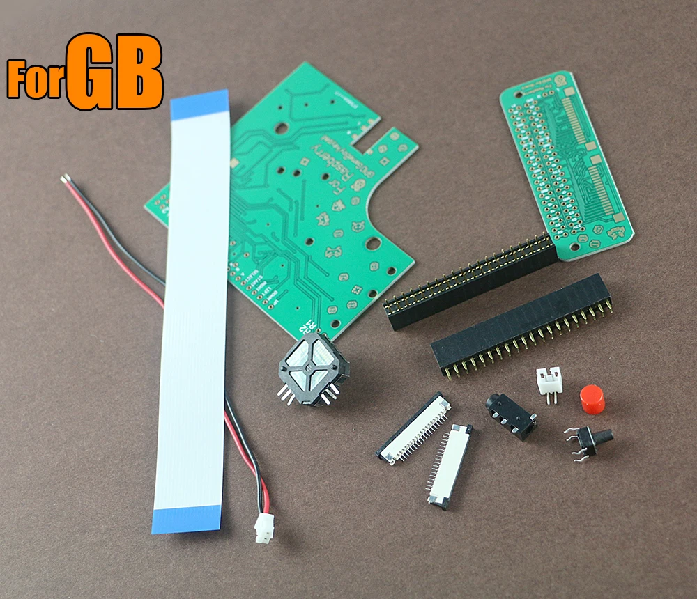 Для Nintendo Game Boy DMG 01 6 кнопочный контроллер платы общего заземления со стеклянным