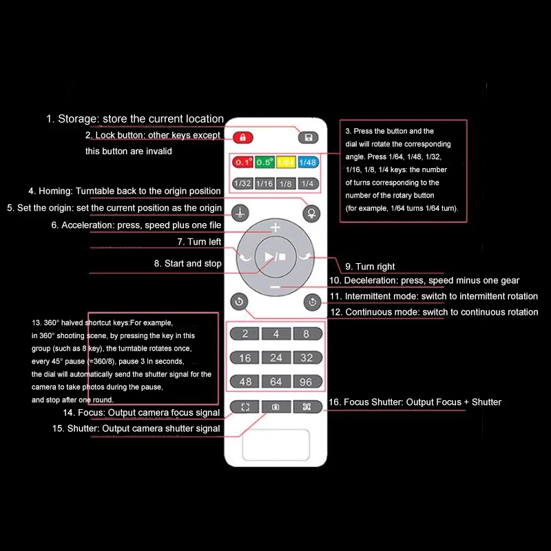 360 градусов пульт дистанционного управления Управление Скорость направление