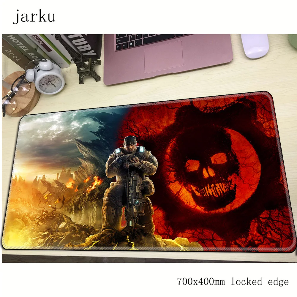 Игровой коврик для мыши geats of war 700x400x3 мм эргономичный большие подарки аксессуары