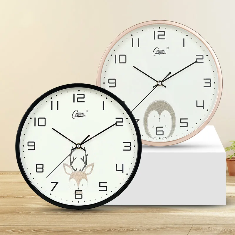 Часы настенные кварцевые в скандинавском стиле Мультяшные тихие креативные для