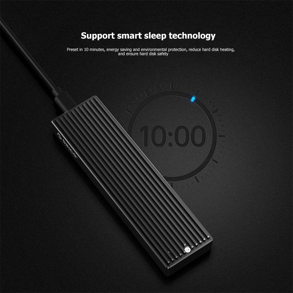 Корпус для твердотельного накопителя ORICO M.2 NVME корпус NGFF TypeC мобильный внешний 10/5