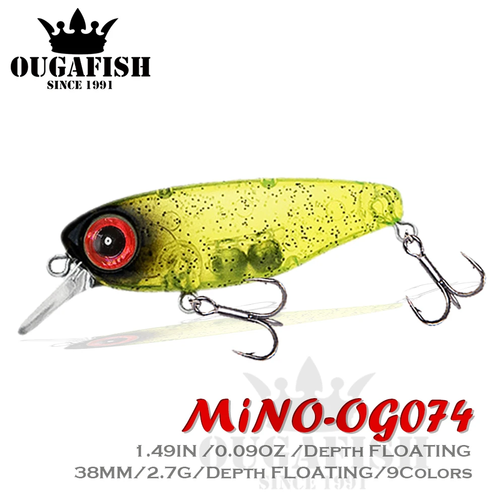 

Fishing Goods Lure Minnow Weight 2.7G 38Mm Floating Opschorten Water Bait Samll Mino Wobblers Trolling For Pesca Carp Fish Lures