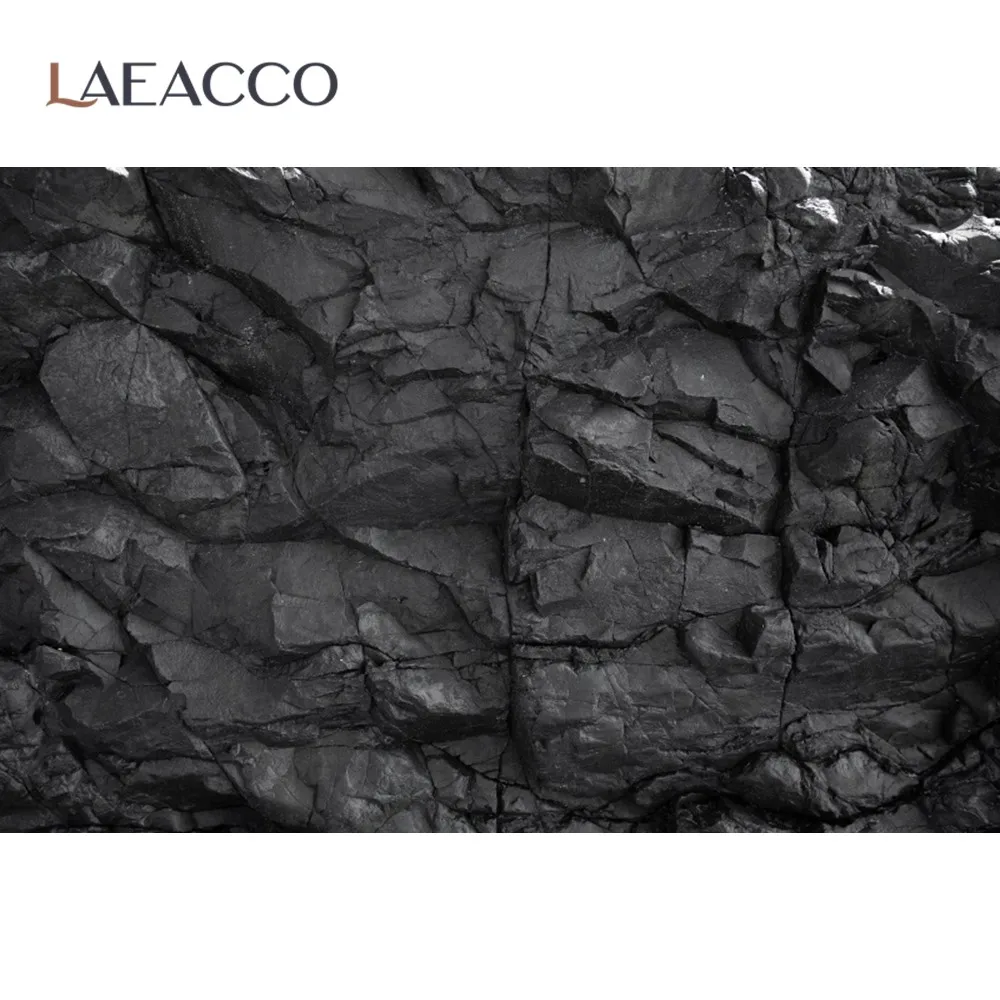 

Laeacco темный черный камень стена многослойный карбоновый узор еда домашний питомец Фотофон фото фон фотостудия