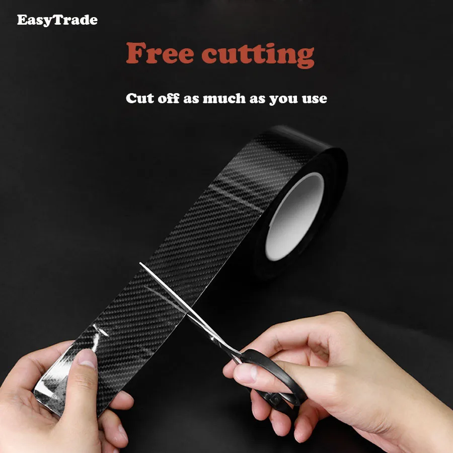 Car styling For KIA Optima K5 Carbon Fiber Rubber Door Sill 5D Stickers Protector Goods 3 Meters Accessories | Автомобили и